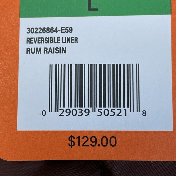 Bass Outdoor Men's L Reversible Liner Rum Raisin e0511 - Picture 4 of 12